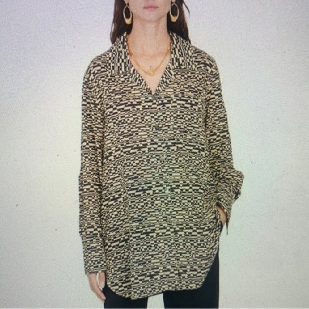 NWOT NANUSHKA XS oversized shirt dress tunic